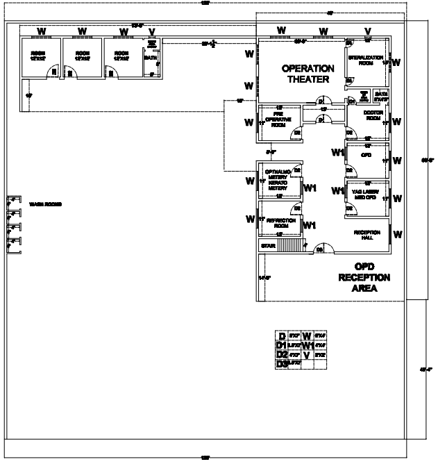 Hospital floor plan
